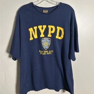 NYPD Men's XXL Navy Blue Short Sleeve T-shirt Officially Licensed NYPD Issued